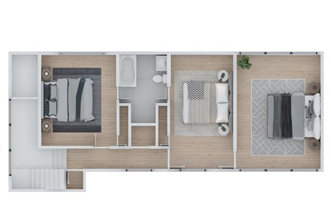 2 bedroom 2 bathroom Floor plan A at The Embassy, St. Louis, 63108